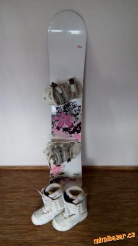 Dámský snowboardový set Trans-prkno, vázání a boty